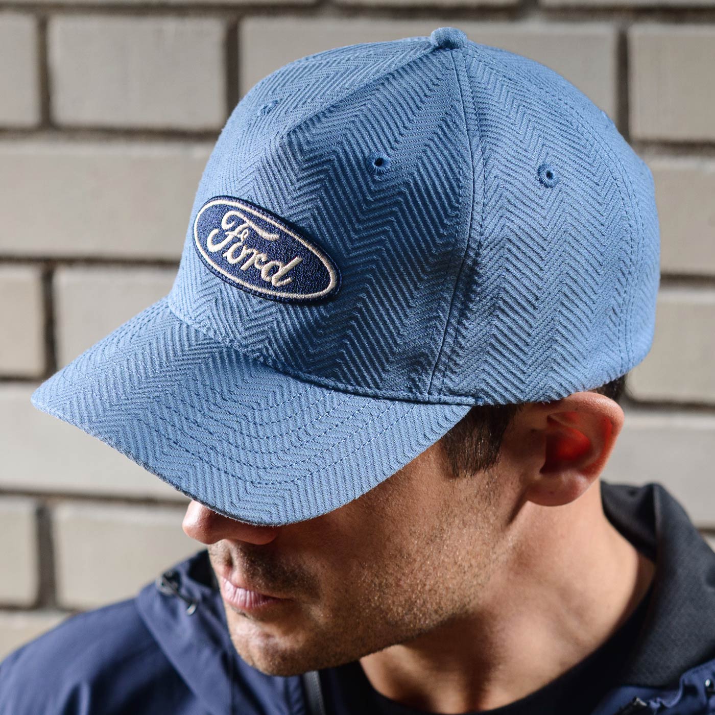 1118-ford-oval-patch-light-blue-chevron-hat-2.jpg Ford Oval Patch Light Blue Chevron Hat