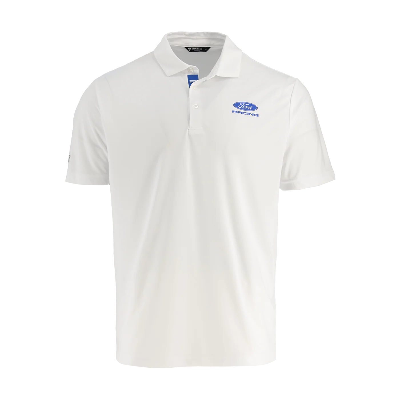 Ford Racing Logo Mens White Polo Shirt
