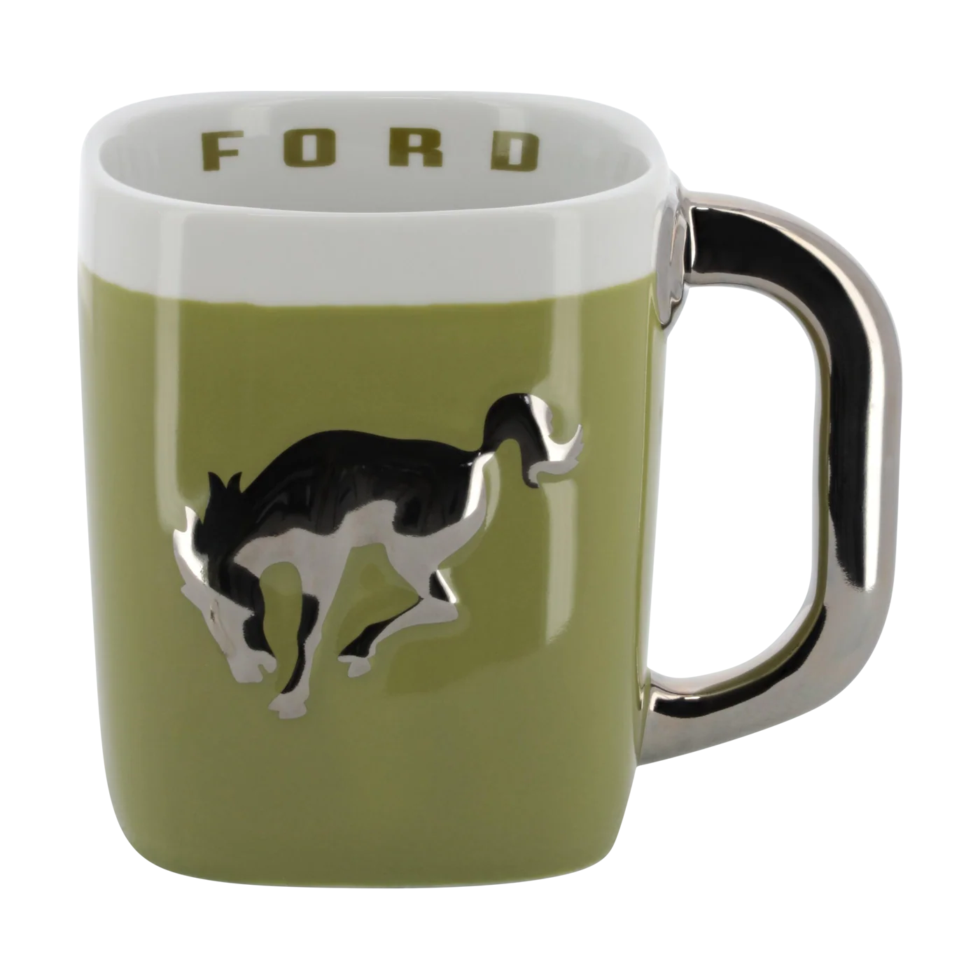 Ford Bronco Vintage 14oz Moss Green Ceramic Mug