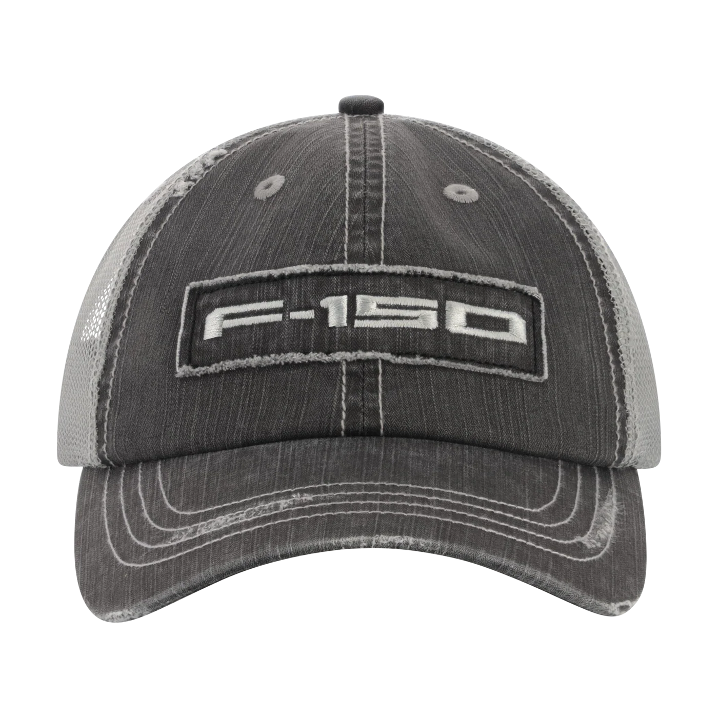 Ford F-150 Gray Denim Snapback Trucker Hat