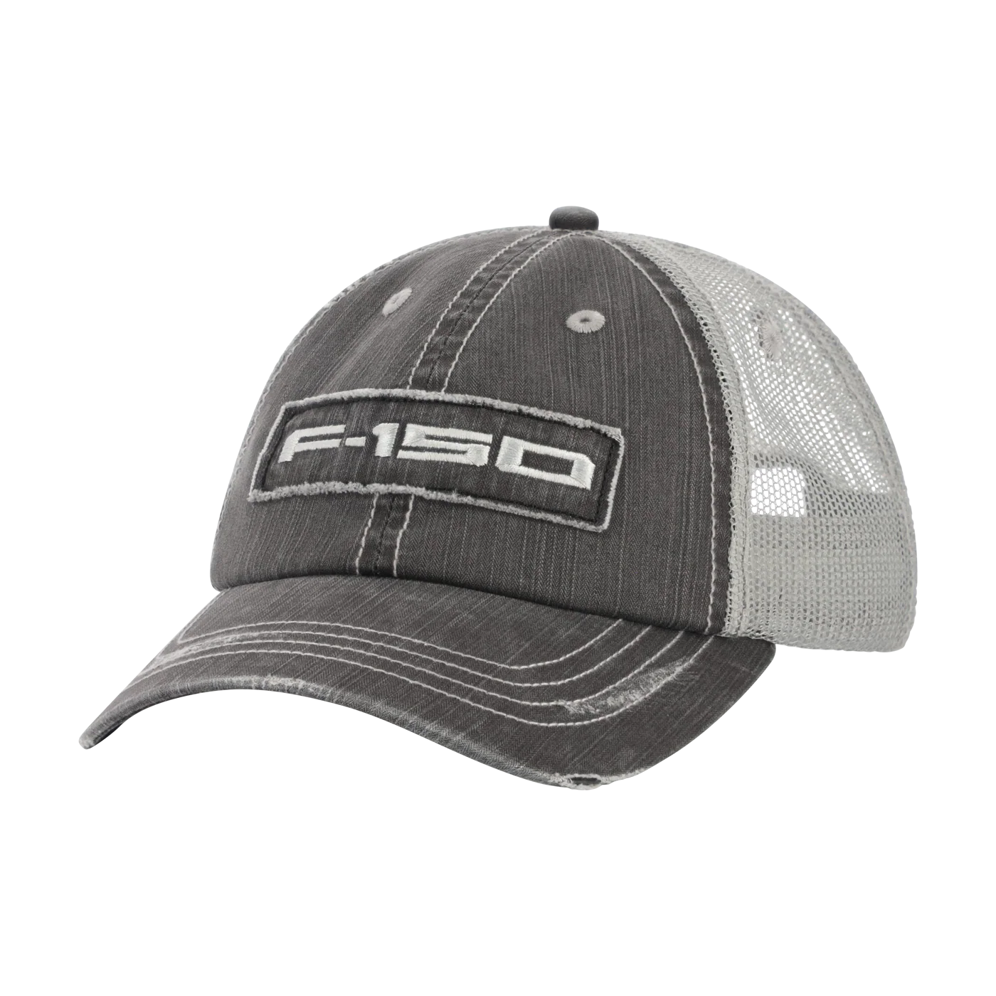 Ford F-150 Gray Denim Snapback Trucker Hat