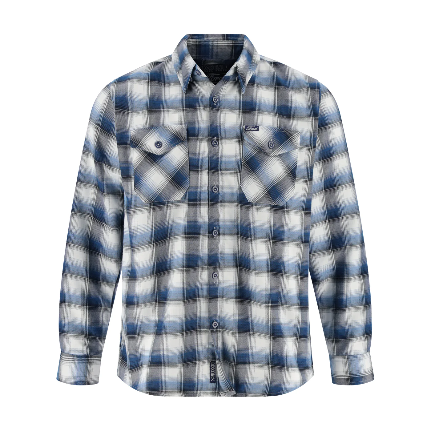 Ford Dixxon Blue Flannel Shirt