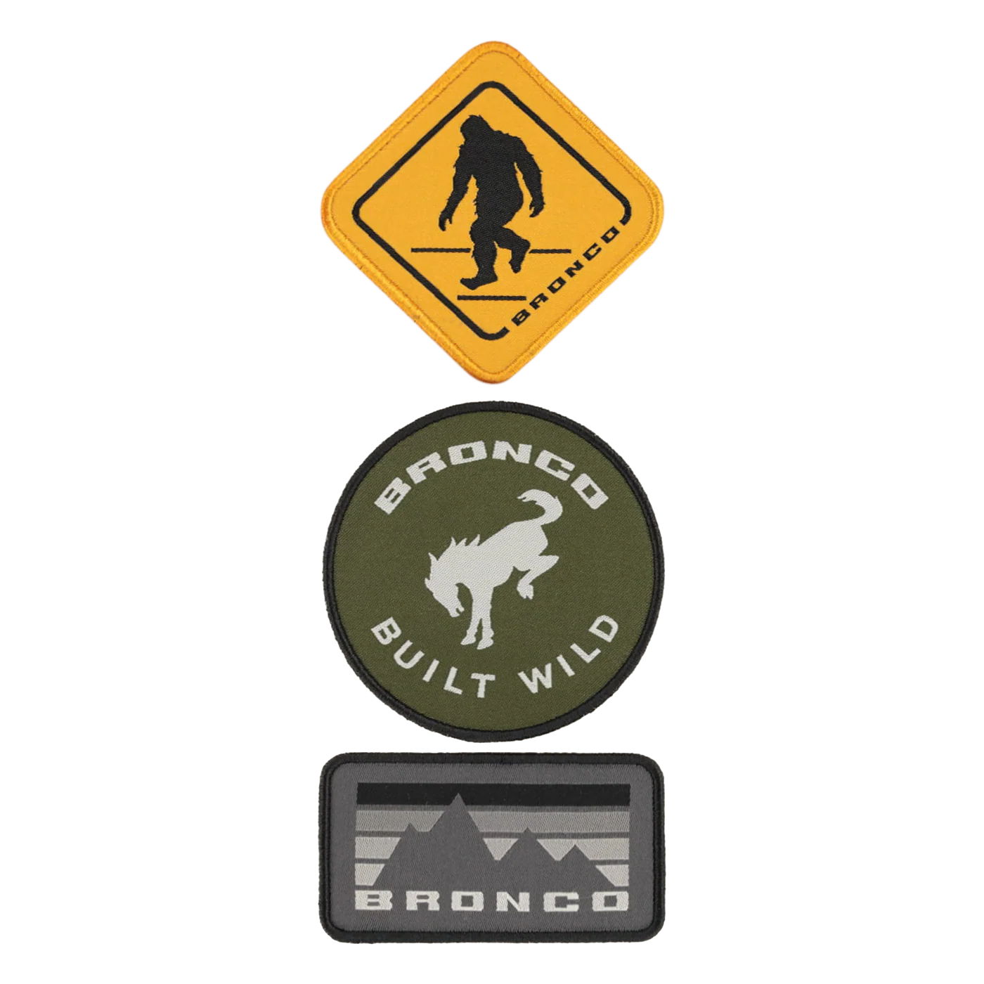 Ford Bronco 3pc Patch Set