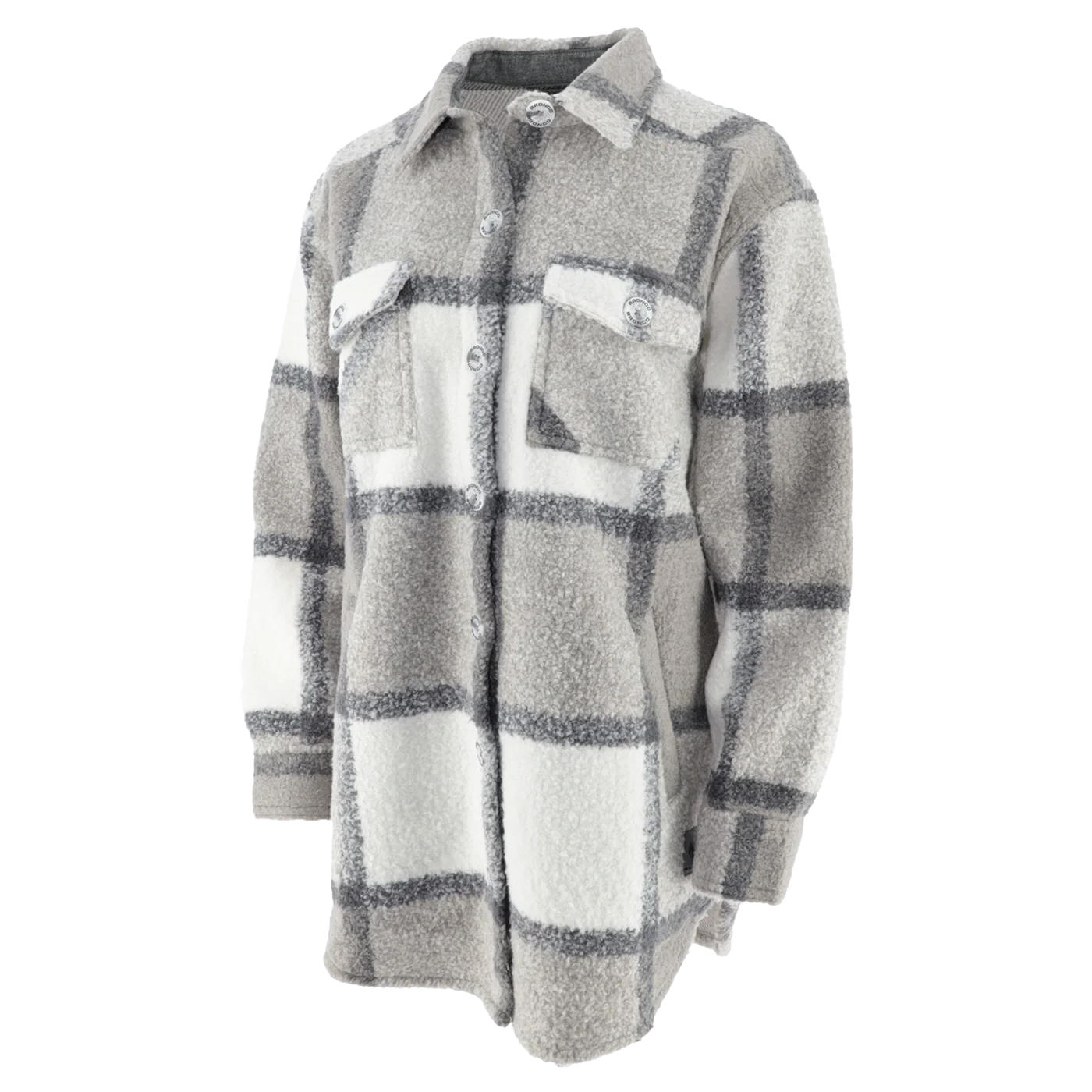 635-ford-bronco-womens-plaid-button-up-shirt-jacket-4.webp Ford Bronco Womens Plaid Button Up Shirt Jacket