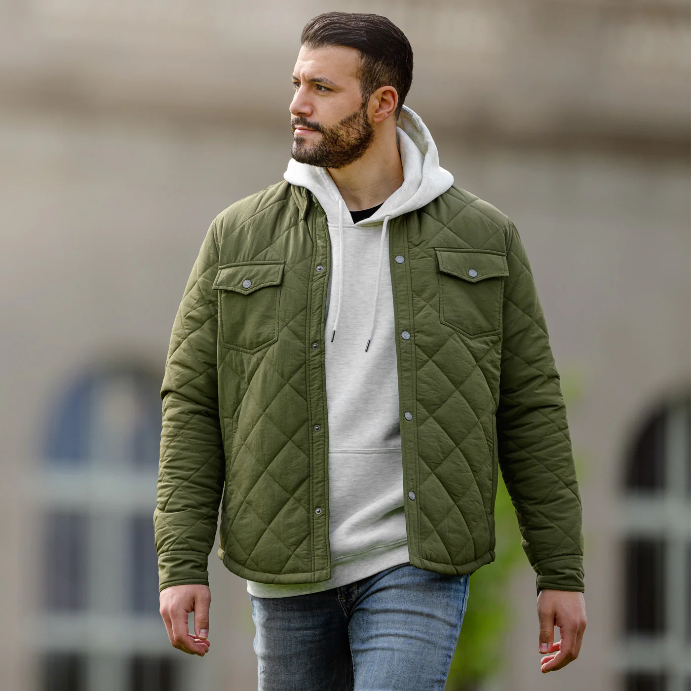 654-ford-bronco-mens-army-green-quilted-insulated-jacket-2.webp Ford Bronco Mens Army Green Quilted Insulated Jacket