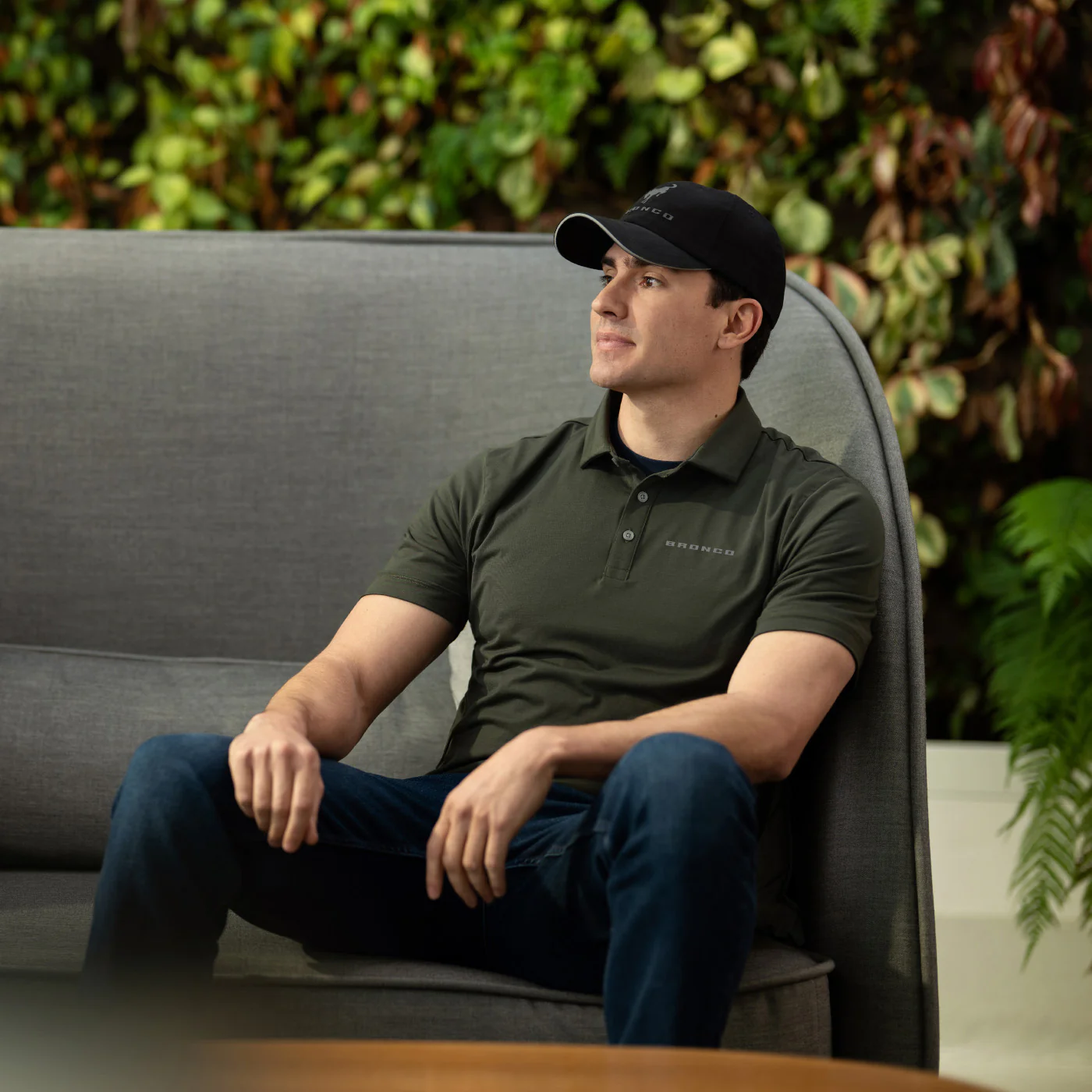 72-ford-bronco-mens-dark-green-polo-shirt-3.webp Ford Bronco Mens Dark Green Polo Shirt