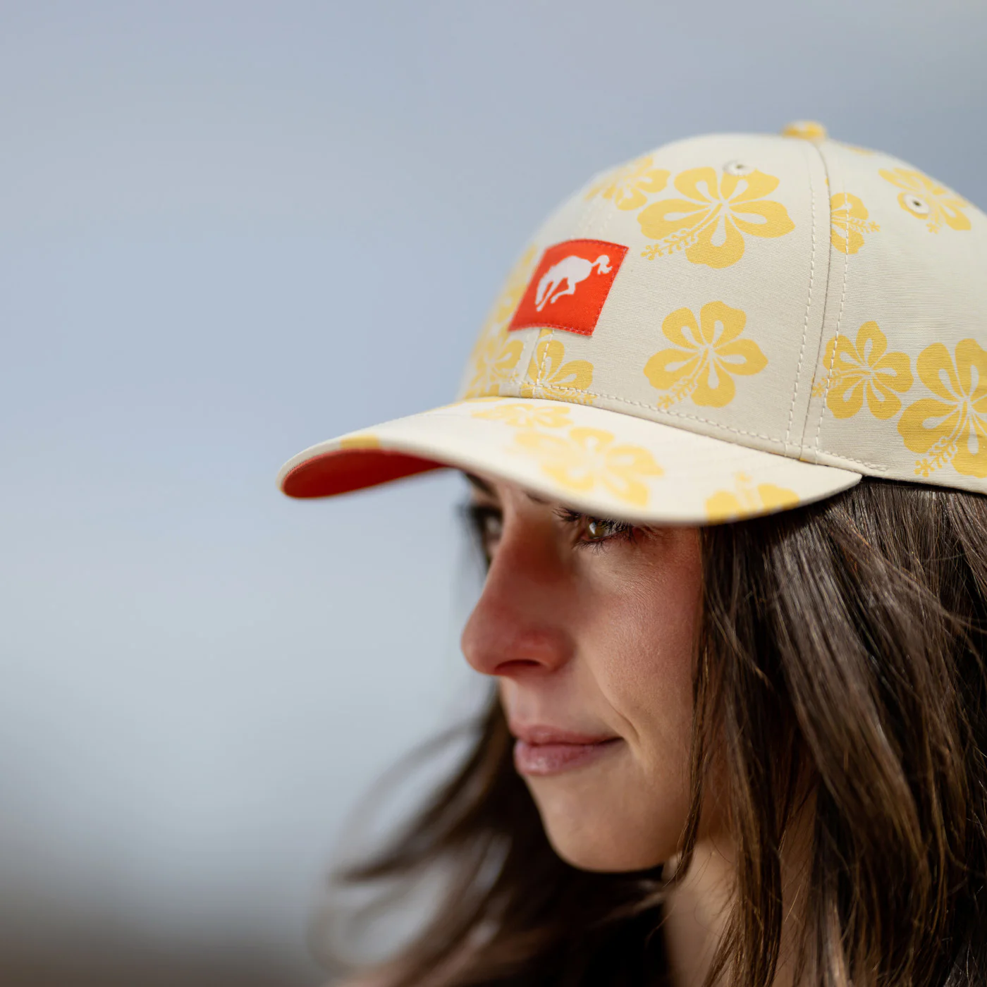 80-ford-bronco-light-yellow-floral-snapback-hat-2.webp Ford Bronco Light Yellow Floral Snapback Hat