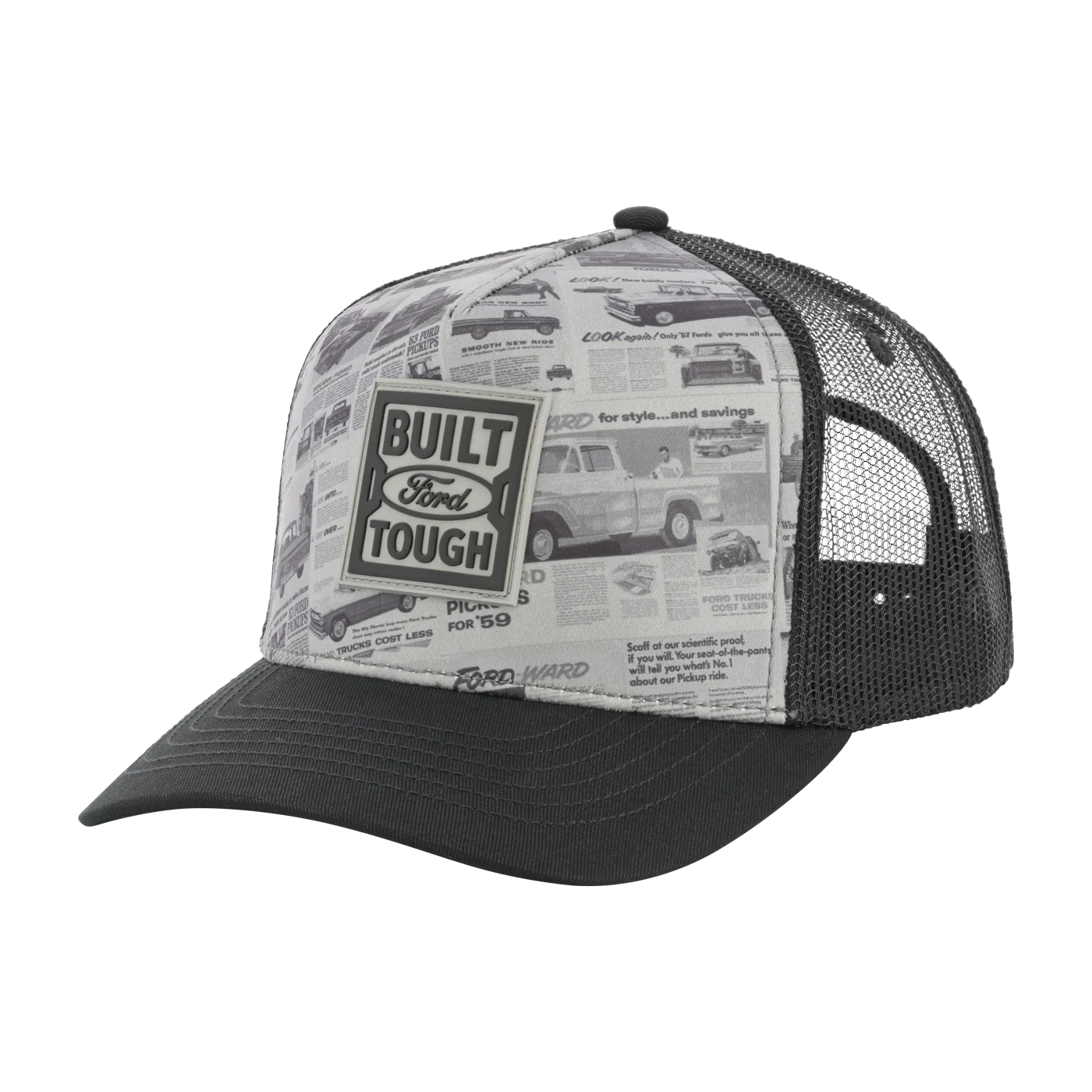 Built Ford Tough Vintage 1950s Advertisement Graphic Snapback Hat