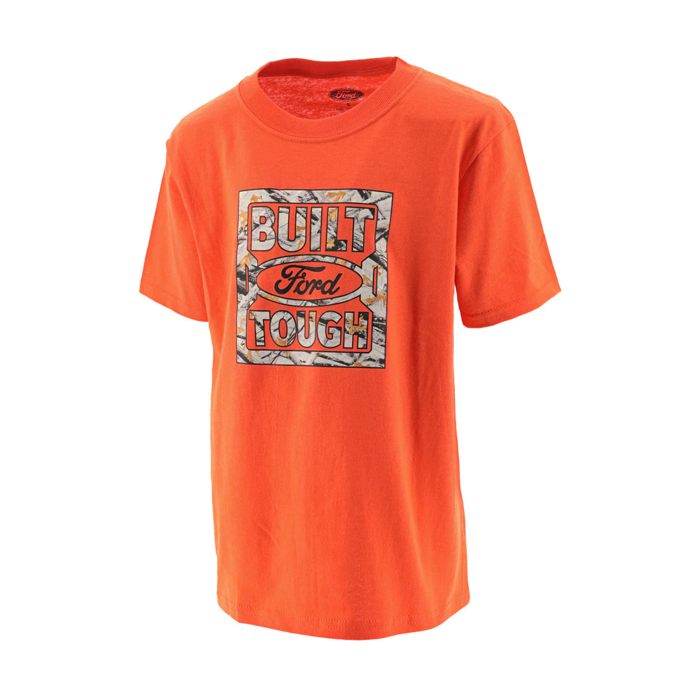 Built Ford Tough Camouflage Orange Graphic Youth T-Shirt